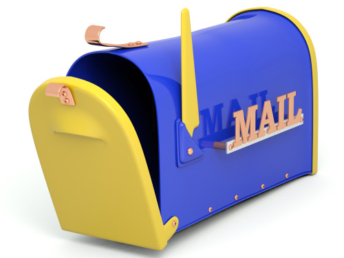 Mail box. 3D illustration isolated on white